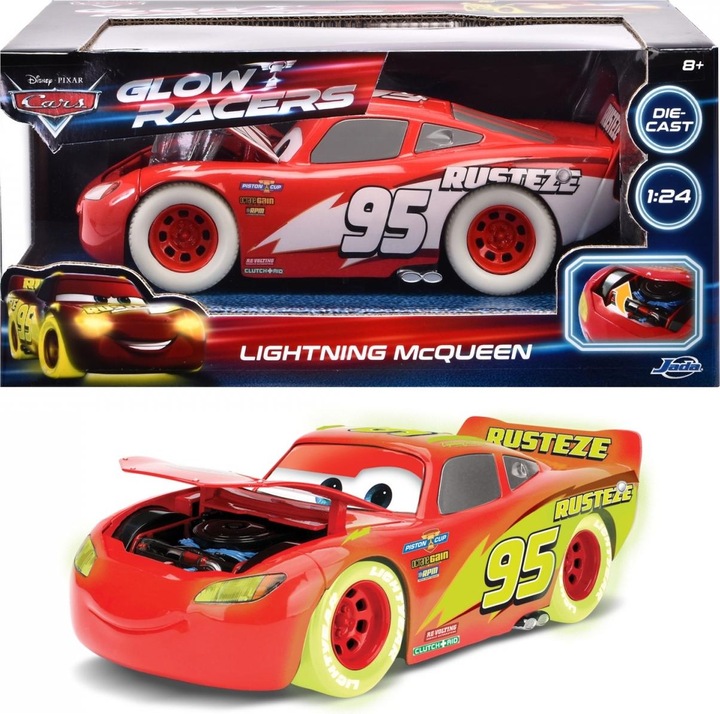 Immagine prodotto Jada Saetta McQueen Glow Racers 1:24