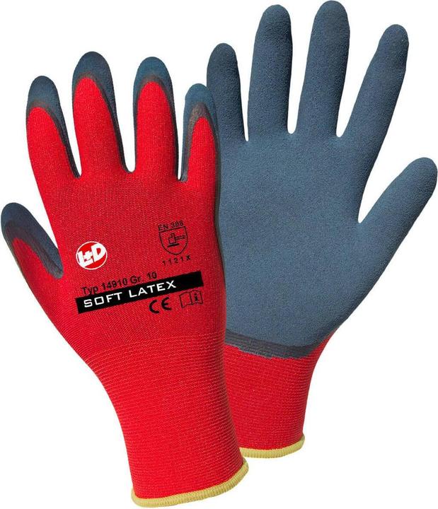 Actual product image Griffy Fine knit glove Soft Latex (9)