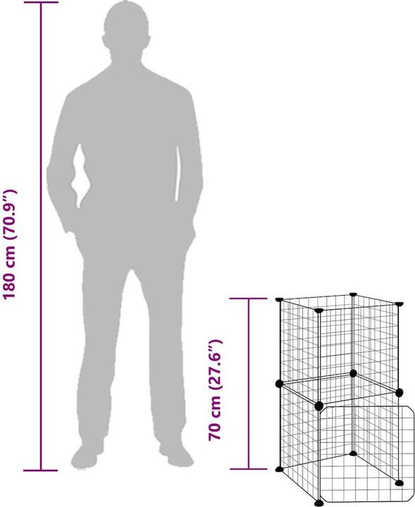 Actual product image vidaXL Haustierkäfig