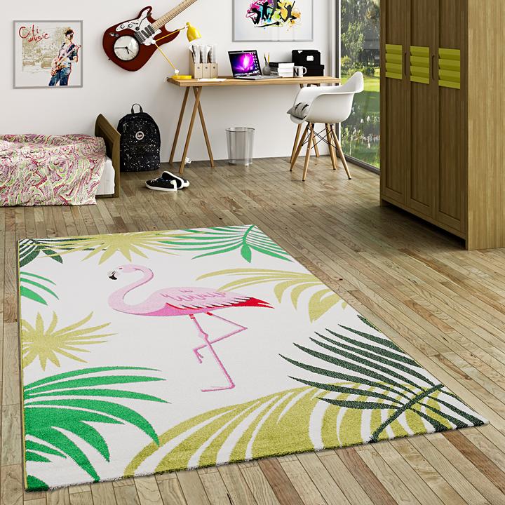 Produktbild Pergamon Designer Teppich Faro Tropical Flamingo (80 x 150 cm)
