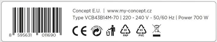 Actual product image Concept Hausgerate VP8090 bag vacuum cleaner white