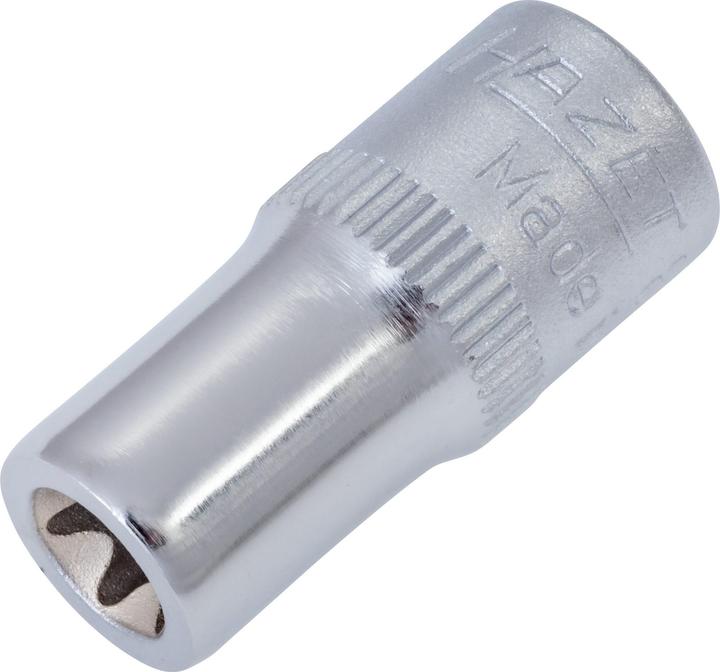 Actual product image HAZET Socket ∙ TORX 850-E7 ∙ Square, hollow 6.3 mm (1/4 inch) ∙ Outside TORX profile ∙ E7