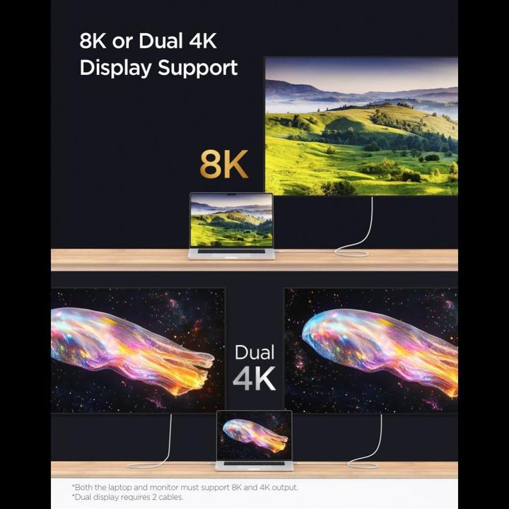 Produktbild Spigen Kabel EB24015CC Essential USB-C 240W 1.5m czarny (1.50 m, USB 4.0, 240 W)