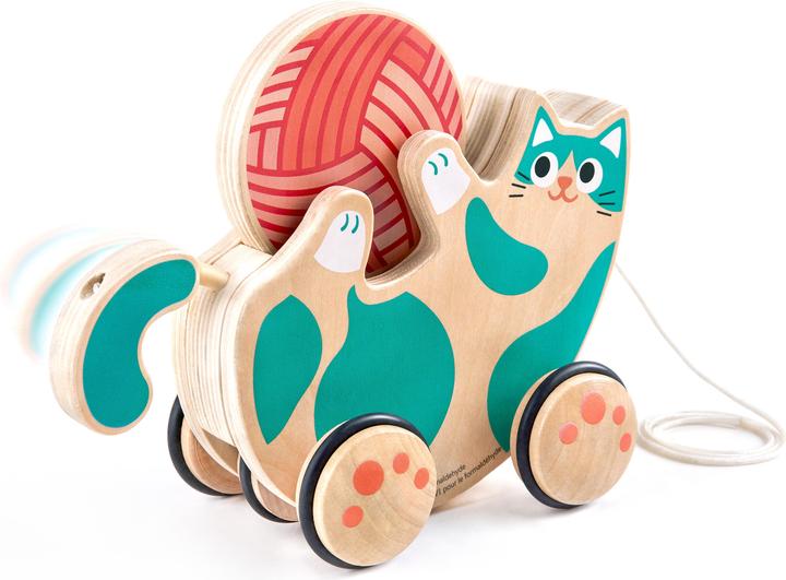 Actual product image Hape Rolling rattle kitten