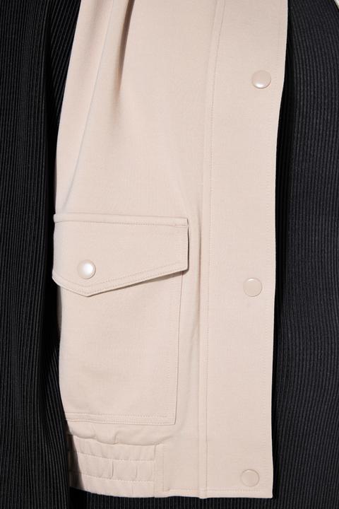 Produktbild Studio Untold Jersey-Weste, kurzer Boxy Shape, verdeckter Zipper (56)