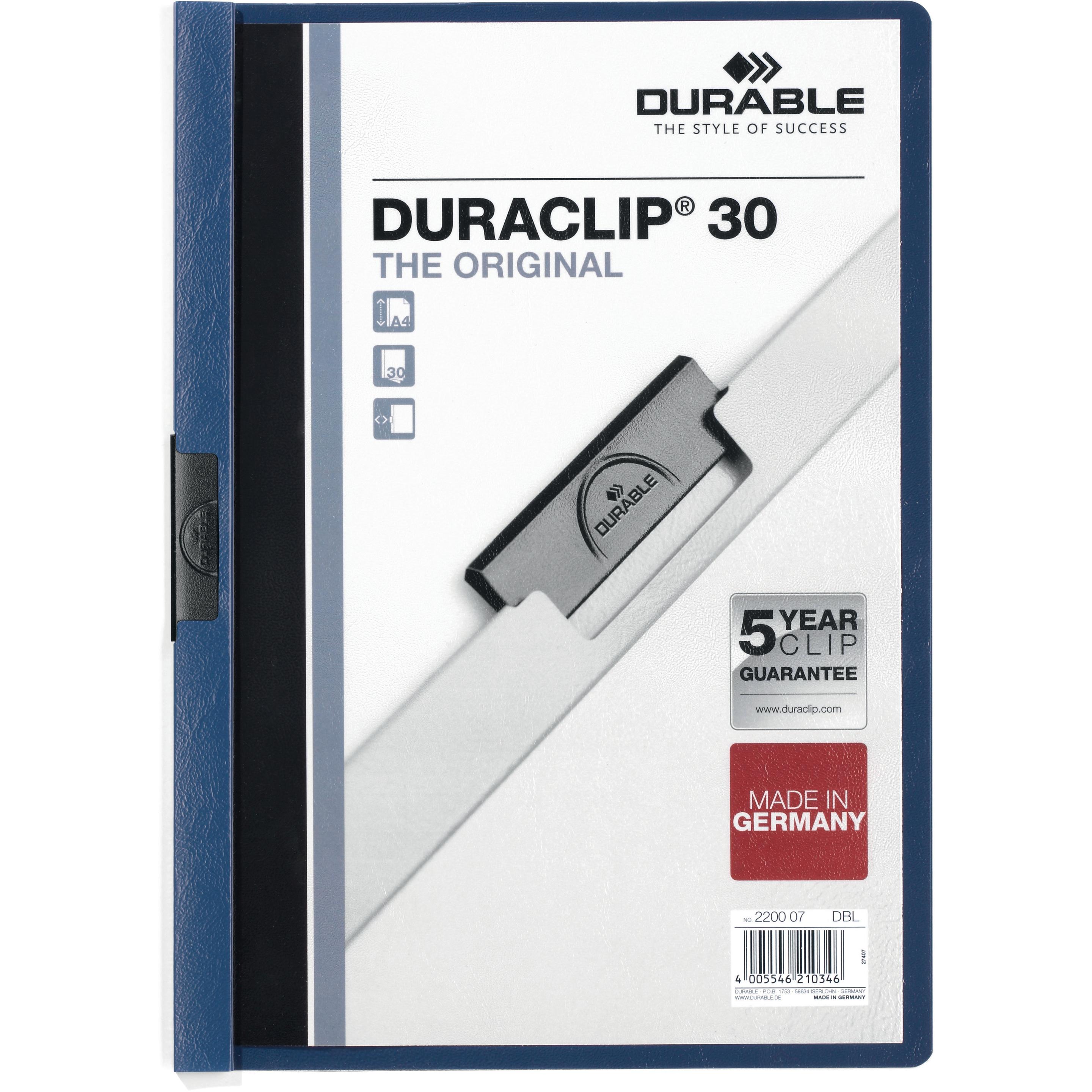 Durable, Mappe, Klemmhefter DURACLIP 30 (A4, 1 x)