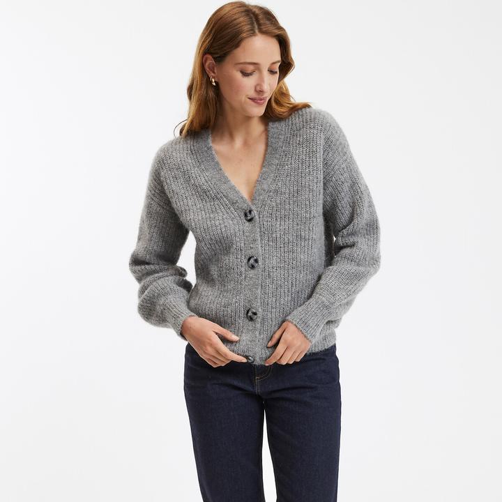 Produktbild La Redoute Collections Strickjacke mit V-Ausschnitt Signature GILDAS (38)