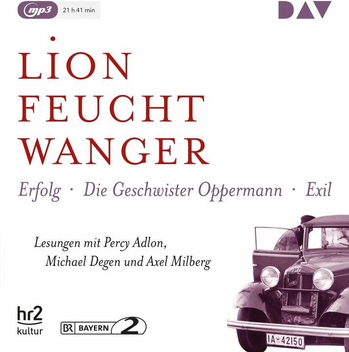 Produktbild Die »Wartesaal«-Trilogie. Erfolg Die Geschwister Oppermann Exil (Axel Milberg, Lion Feuchtwanger, Michael Degen, Percy Adlon, Deutsch)