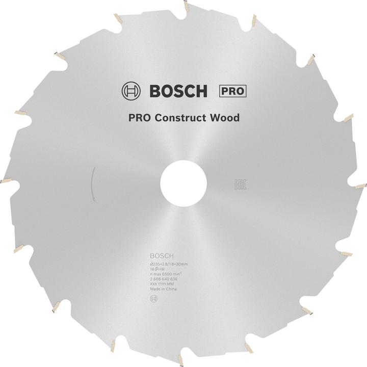 Actual product image Bosch Professional Zubehör PRO Construct Wood circular saw blade, 235 x 2.8 x 30 mm