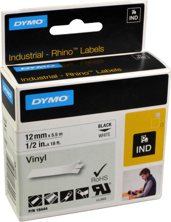 Produktbild Dymo 18444 S0718600 schwarz (1.20 cm, Schwarz)