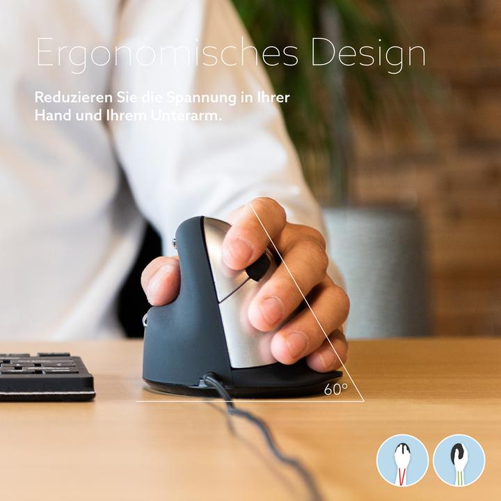 Produktbild R-Go Tools Ergonomische Maus HE Large Linkshändig (Kabelgebunden)