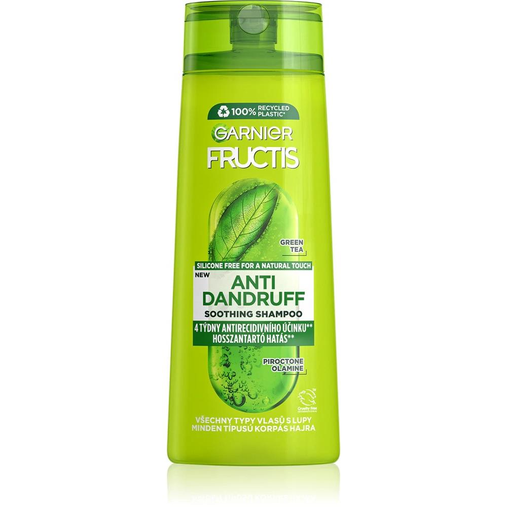 Garnier , Shampoo, - Soothing Shampoo For All Hair Types With Dandruff Fructis Antidandruff (Soothing Shampoo) (Shampoo Liquido, 400 Ml)
