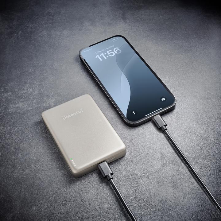 Actual product image Intenso Magn. Wireless Powerbank MW10000 10000 mAh Champagne (10000 mAh, 20 W, 37 Wh)