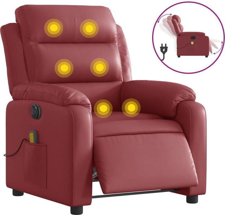 Produktbild vidaXL Massagesessel Elektrisch Sessel Fernsehsessel Relaxsessel Kunstleder