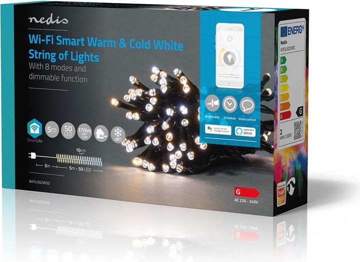 Actual product image Nedis SmartLife Decorative LED Wi-Fi Android™ / IOS, 5 m (5 m)