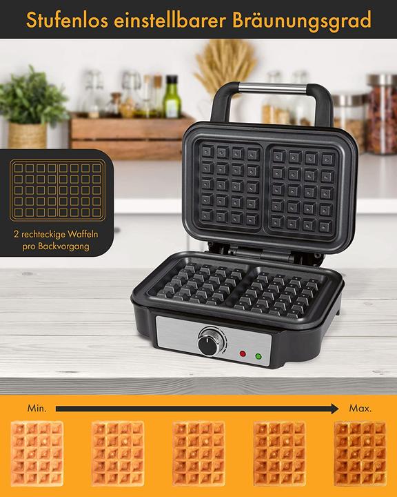 Produktbild Proficook Prof Waffelautomat 2-fach WA 1240 ed Brüsseler