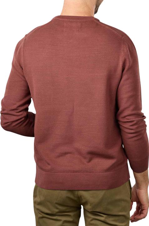 Produktbild Marc O'Polo Crew Neck Pullover Rib Structure Crimson Brown (XXL)
