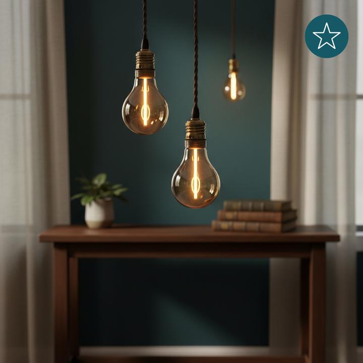 Produktbild Luxula LED-Filament-Lampe, Line Amber, E27, 2W, 65lm, 1800K (E27, 60 lm, 1x)