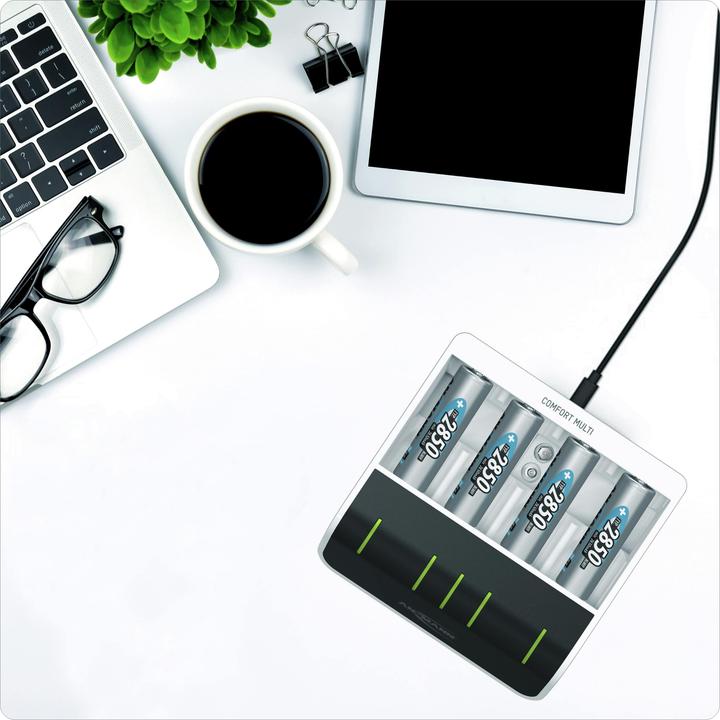 Image du produit Ansmann Multichargeur confort (4 pcs, C, D, AA, AAA, 800 mAh, Chargeurs sans batterie)