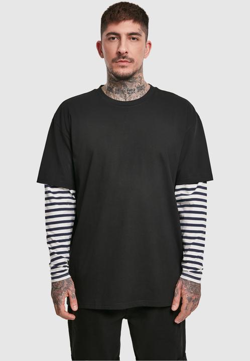 Image du produit Urban Classics Oversized Double Layer Striped LS Tee (L)