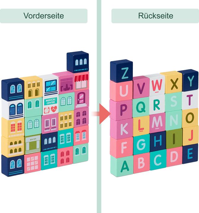 Produktbild Relaxdays Holzbausteine-Set