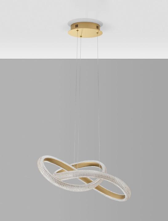 Immagine prodotto Nova Luce MEDORA Lampada a sospensione LED in ottone 41,5W bianco caldo 120x52,5cm dimmerabile 9748155