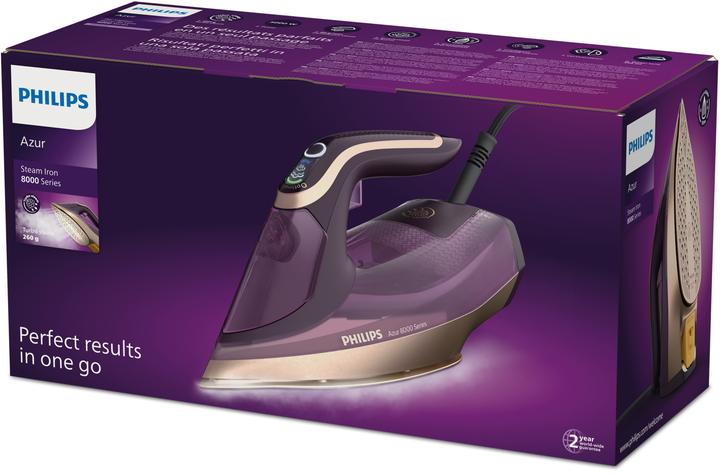 Actual product image Philips DST8040/30 iron Steam iron SteamGlide Elite soleplate Lilac (3000 W, 260 g/min)