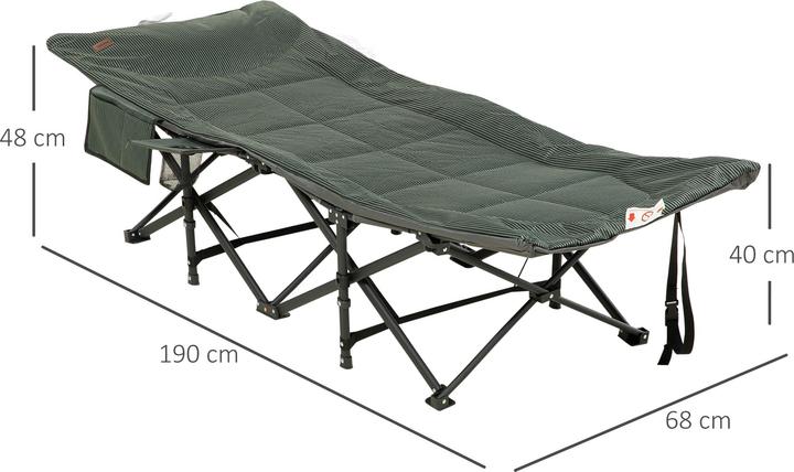 Image du produit Outsunny Lit de camp pliable avec sac