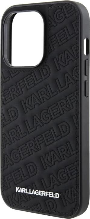 Actual product image Karl Lagerfeld KLHCP15XPQKPMK iPhone 15 Pro Max 6.7" czarny/black hardcase Quilted K Pattern (Apple iPhone 15 Pro Max)