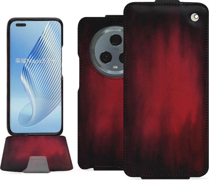 Actual product image Noreve Vertical leather shell (Honor Magic5 Pro)