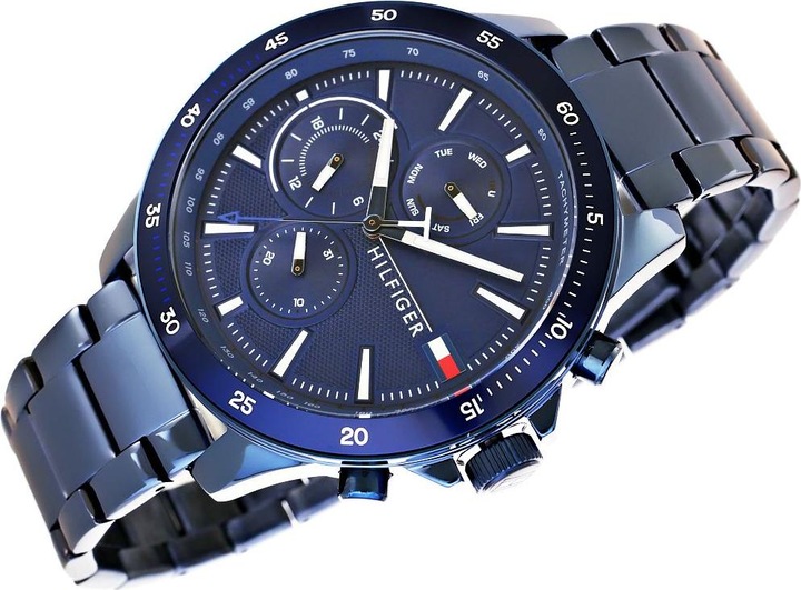 Actual product image Tommy Hilfiger Bank (Analogue wristwatch, 46 mm)