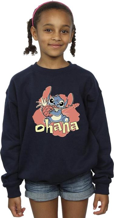 Actual product image Disney Girls Lilo And Stitch Ohana Pineapple Sweatshirt (152, 158)