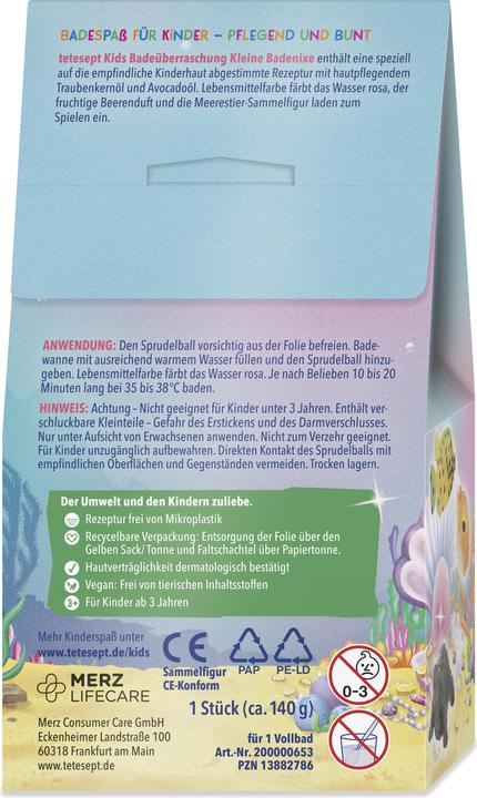 Produktbild Tetesept Sprudelball Badenixe 140 g (Badekugeln)