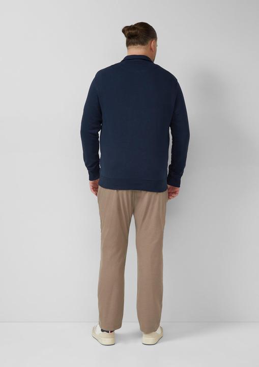 Produktbild s.Oliver Sweatshirt Sweatshirt mit Eingrifftaschen und Label-Patch (3XL)