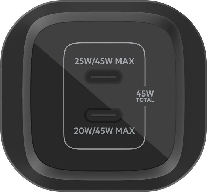 Immagine prodotto Belkin Dual USB-C GaN Ladegerät mit Power Deliver und PPS Technologie (45 W)
