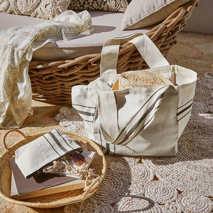 Immagine prodotto Loberon Tasche 2er Set Bravenda beige/schwarz