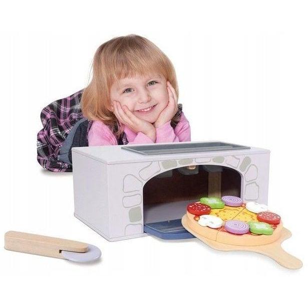 EcoToys, Pizza Zubehör, TOY WOODEN PIZZA KIT 4333