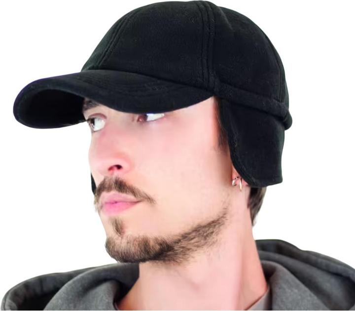 Actual product image Atlantis Headwear Ear Flaps Baseball Cap