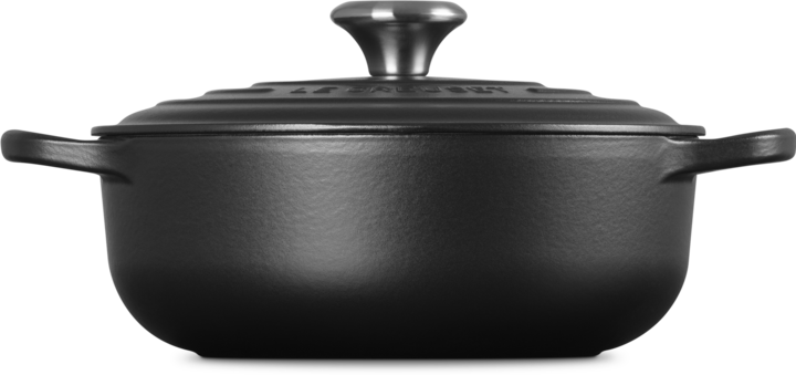 Produktbild Le Creuset Sauteuse Sig 24 cm Schwarz (24 cm, Bräter + Schmortopf, Gusseisen)