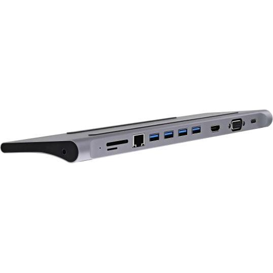 Thumbnail - T'nB TNT Dock 11-in-1 Type-C (USB-C, 11 Ports), Dockingstation + USB Hub, Silber