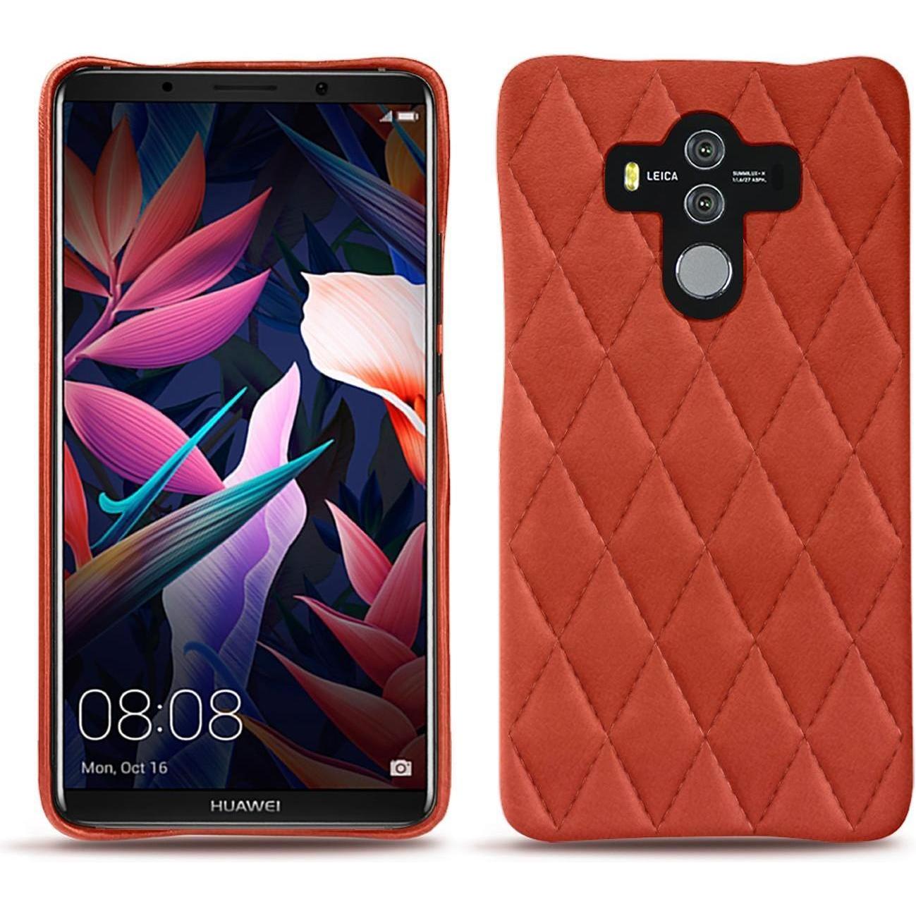 Noreve Lederschutzhülle (Huawei Mate 10 Pro), Smartphone Hülle, Orange