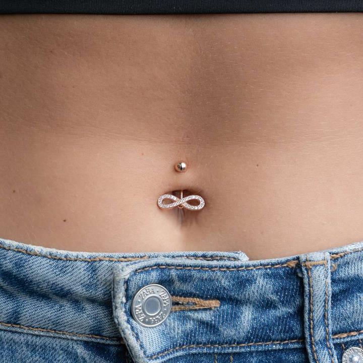 Immagine prodotto Bijouteria Piercing ventre (Acciaio chirurgico 316L, Rivestimento in PVD (colore oro), Zirconia)