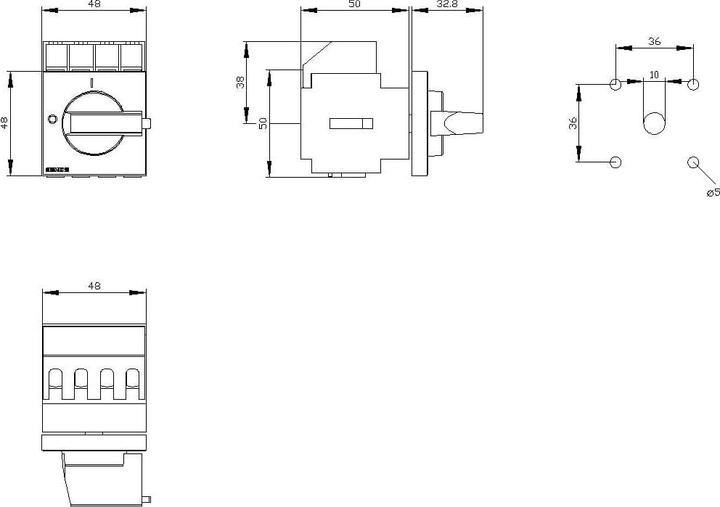 Actual product image Siemens Switch disconnector 3-pole