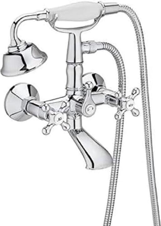 Produktbild ROCA Dusch-Badarmatur mit Handbrause und Wandhalterung