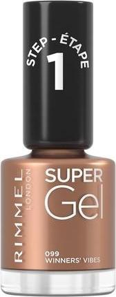 Actual product image Rimmel London Rimmel - Super Gel STEP1 - Gel nail polish 12 ml 099 Winners Ì Vibes - (099 Winners Vibes, Gel-Effect Nail Polish)