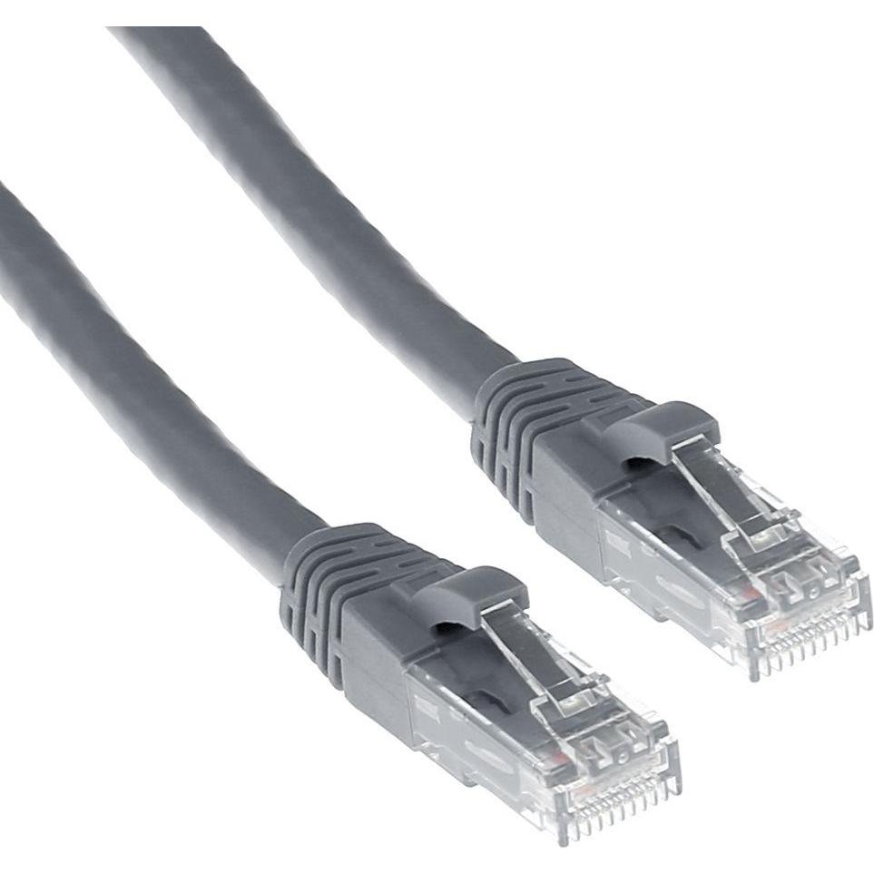 Thumbnail - ACT Grey 2.5 meter U/UTP CAT6A patch cable snagless with RJ45 connectors (U/UTP, CAT6a, 2.50 m), Netzwerkkabel