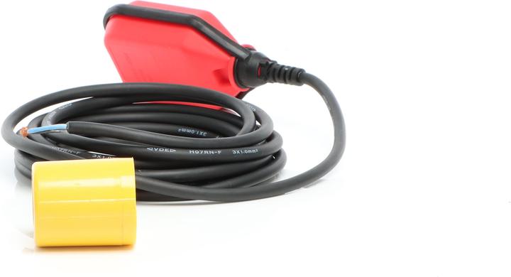 Produktbild Wiltec Schwimmerschalter Pumpe 230V 16A Rund Tauchpumpen Pegelschalter 5m Kabel (Schmutzwasserpumpe)