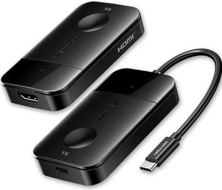 Produktbild Vention Wireless Transmitter and Receiver USB-C to HDMI 0.15 (Black)
