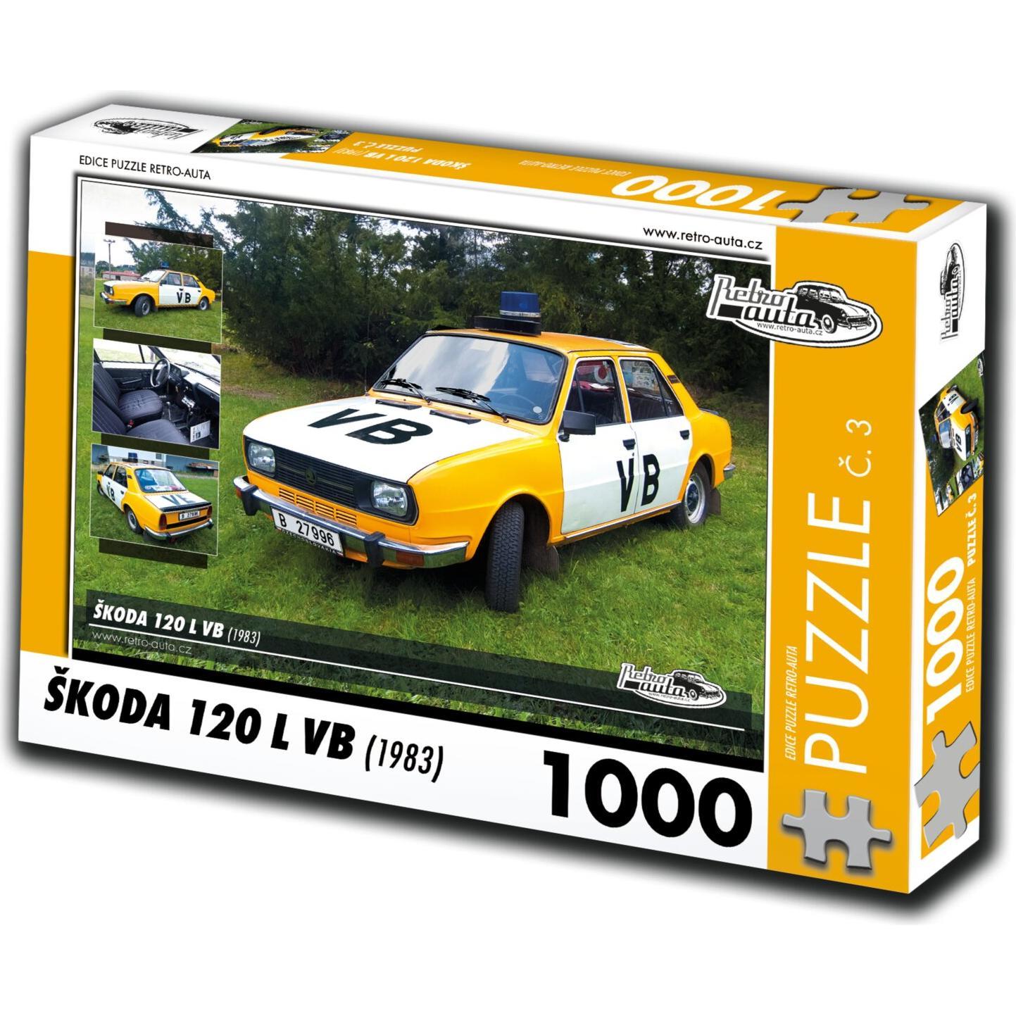 Thumbnail - Retro-auta Puzzle Nr. 3 'koda 120 L VB (1983) 1000 Teile (1000 Teile)
