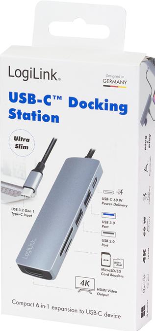 Produktbild LogiLink UA0343 (USB-C, 6 Ports)